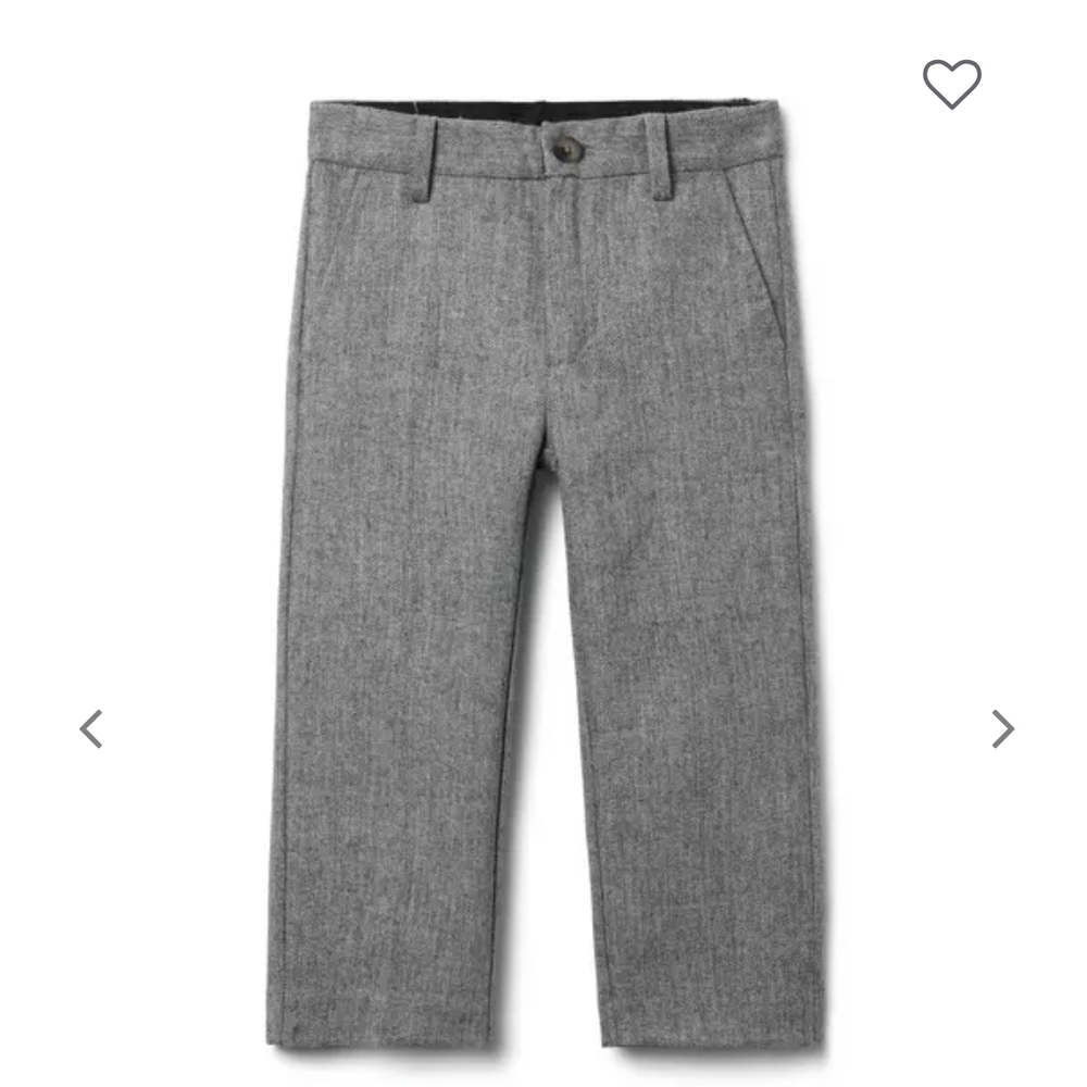 Janie and Jack Classic Gray Formal Trousers